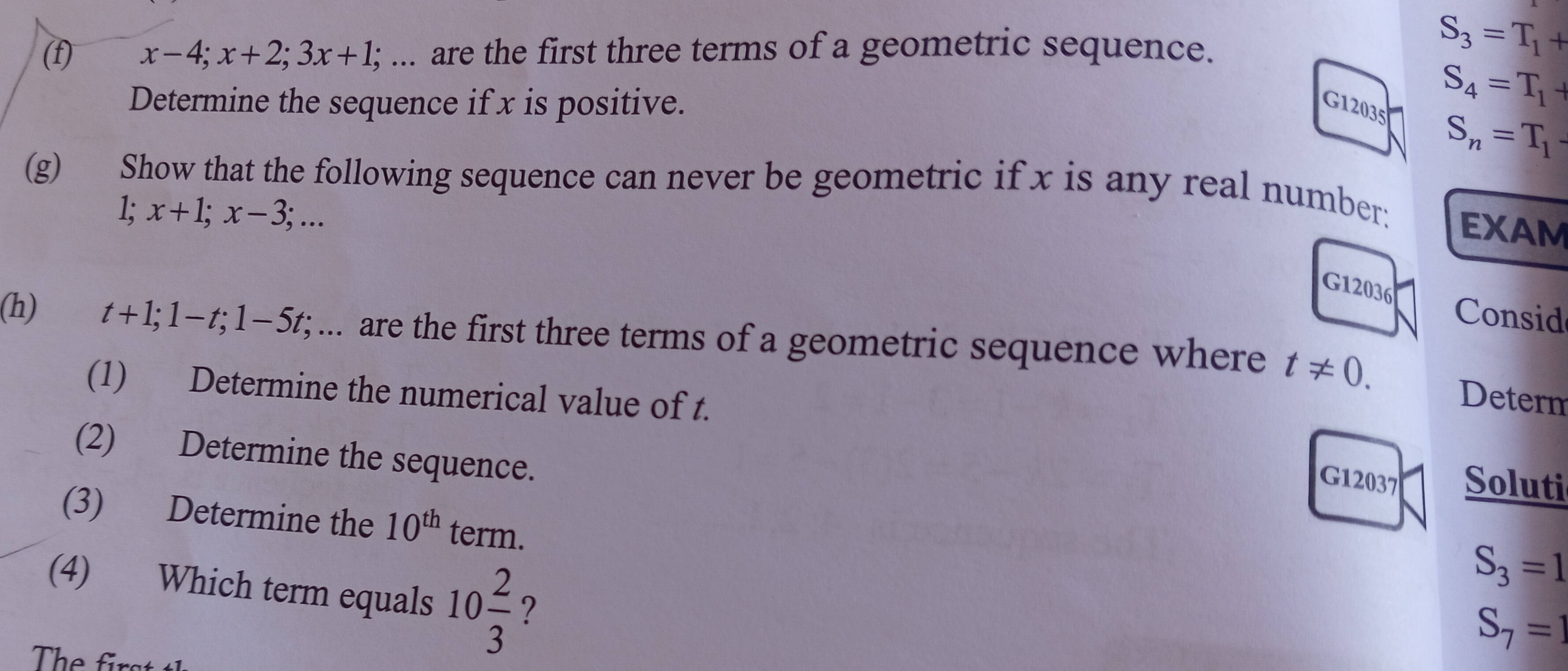 (f) x-4 x+2 3x+1 are the first three terms | StudyX