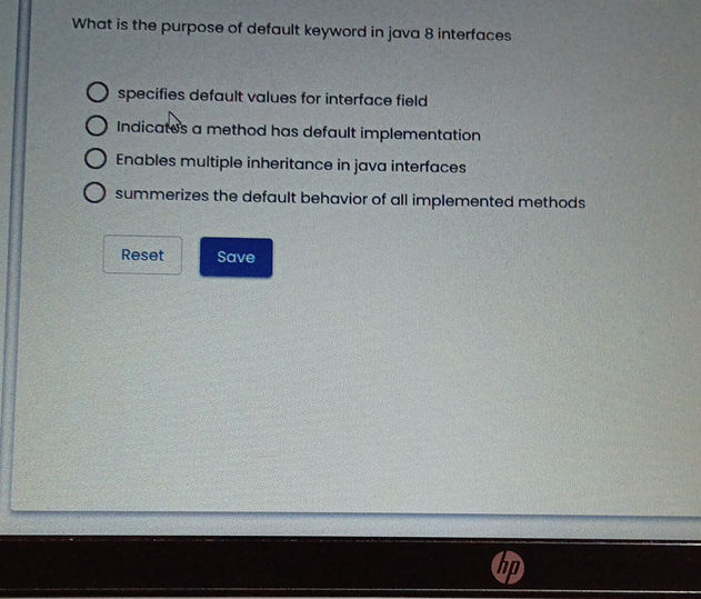 What is the purpose of default keyword in | StudyX