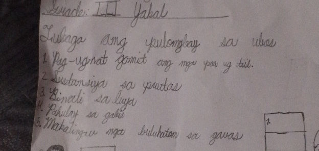 Grade III Yakal Tulunga ang pulongbay sa | StudyX