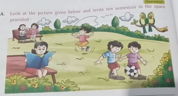 A Look at the picture given below and write | StudyX
