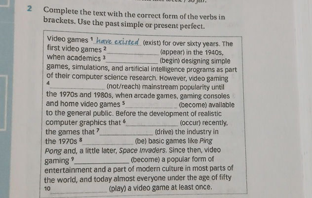 2 Complete the text with the correct form | StudyX