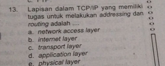 13 Lapisan dalam TCP/IP yang memiliki tugas | StudyX