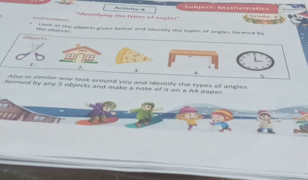 Subject Mathematics Activity-6 Grade 4 | StudyX