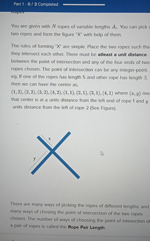 Ropes Math Chart Part 1-0/3 Completed Ropes You are given | StudyX