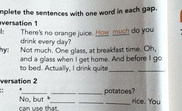 Complete the sentences with one word in each | StudyX