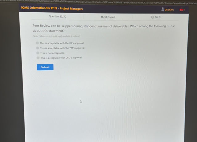 Peer Review can be skipped during stringent | StudyX