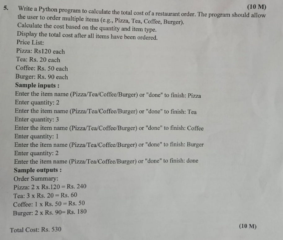 Write a Python program to calculate the