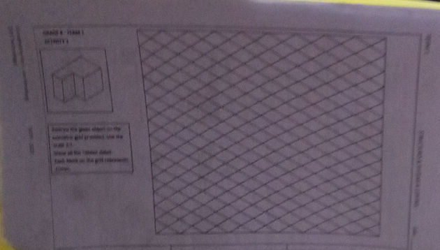 Draw the given object on the isometric grid | StudyX