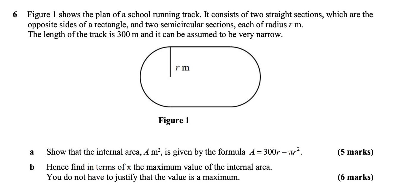 Figure 1 shows the plan of a school running