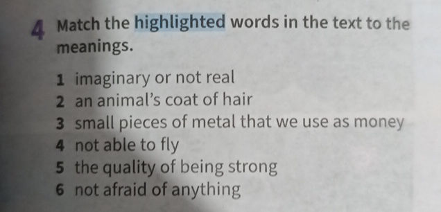4 Match the highlighted words in the text to | StudyX