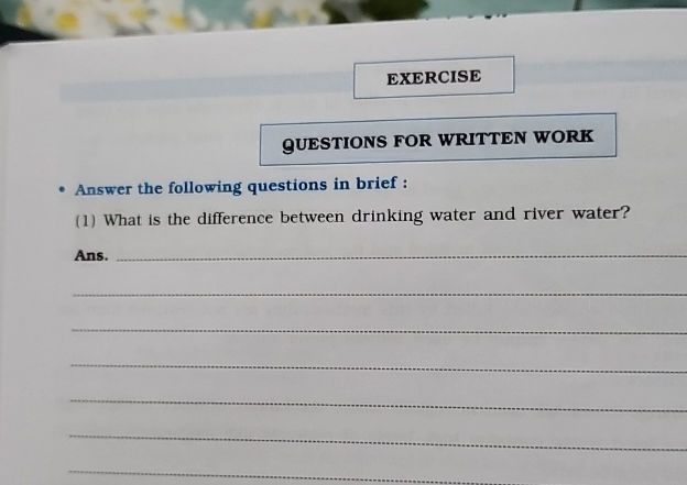 Written Answer The Questions EXERCISE QUESTIONS FOR WRITTEN WORK Answer | StudyX