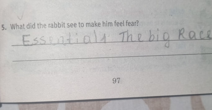 Natural Rabbit Poses 5 What did the rabbit see to make him feel