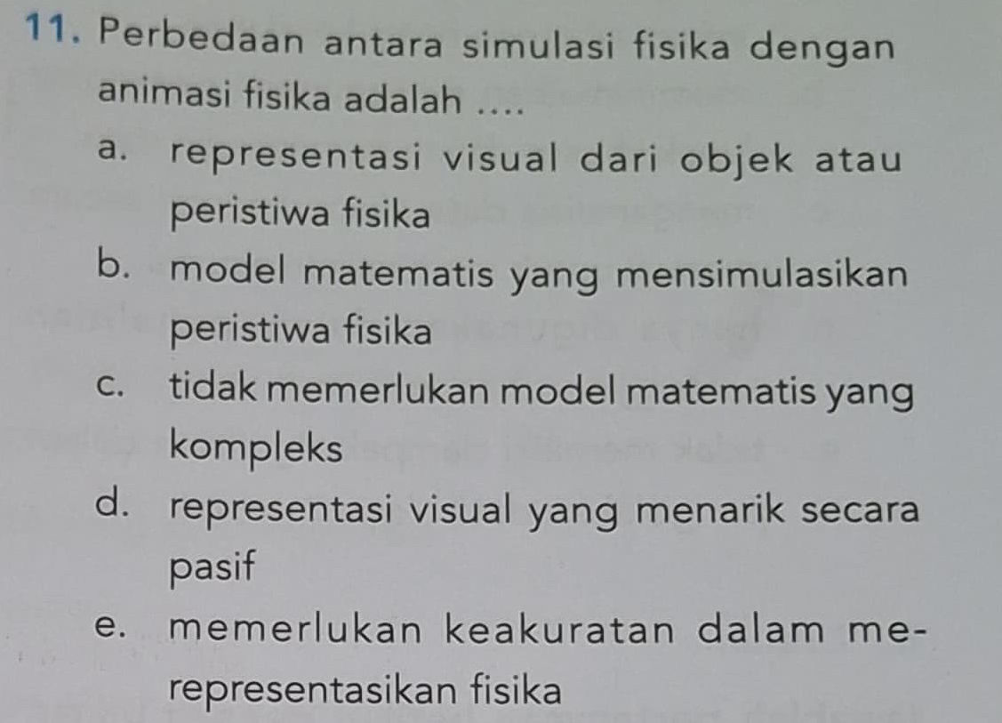 11 Perbedaan antara simulasi fisika dengan | StudyX