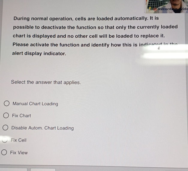 During normal operation cells are loaded | StudyX