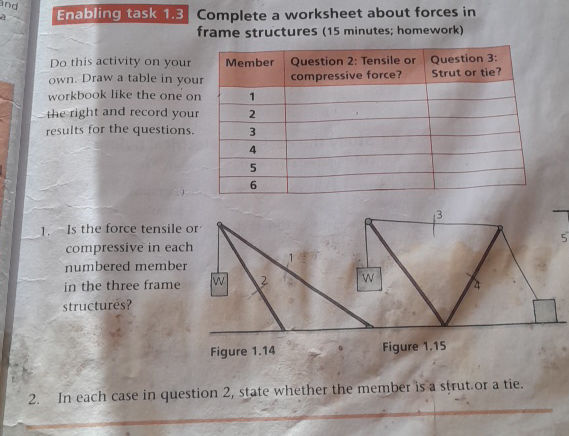 Enabling task 13 Complete a worksheet about | StudyX