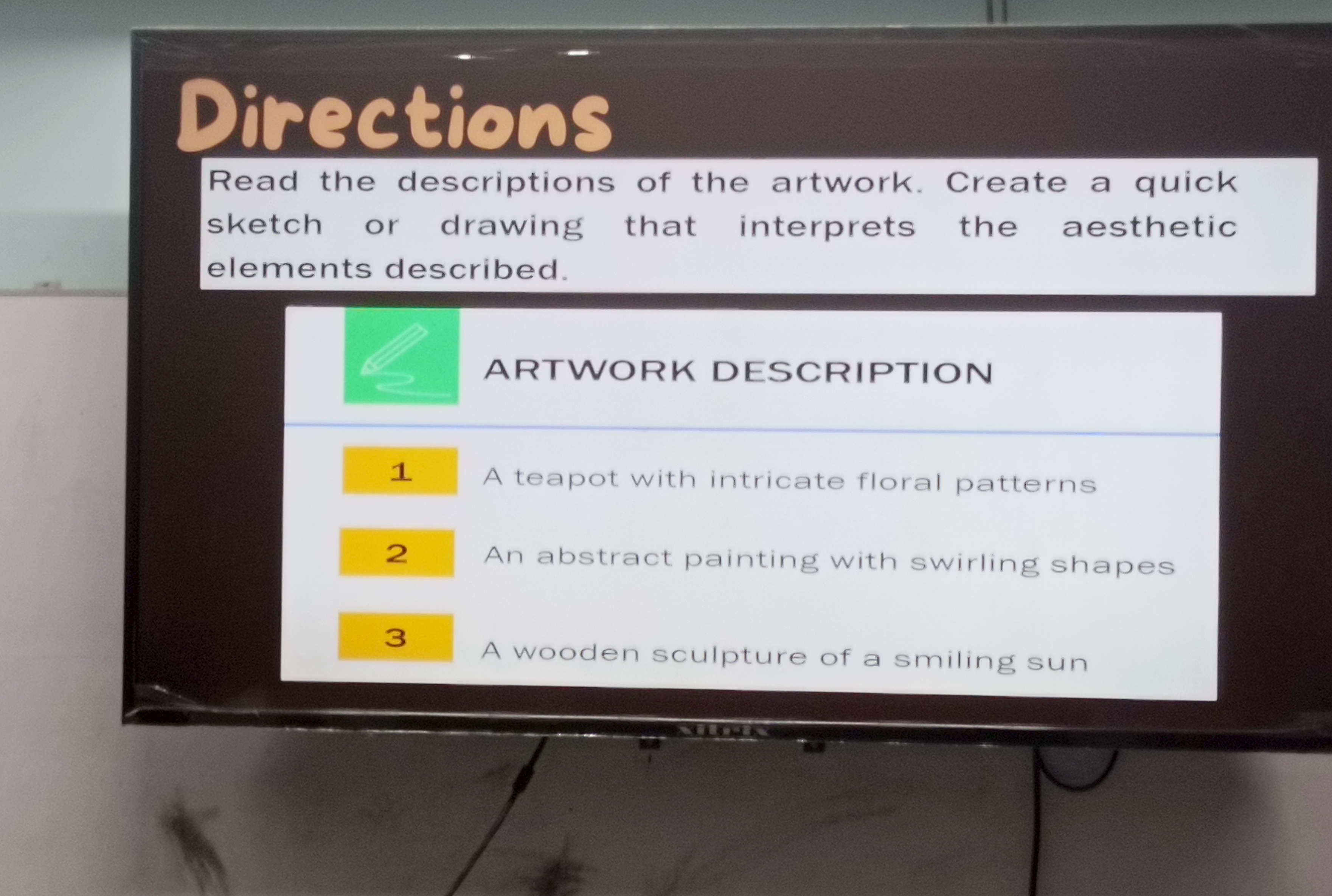 DirectionsRead the descriptions of the | StudyX