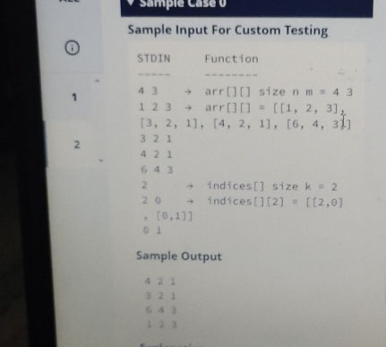 Sample Input For Custom Testing STDIN | StudyX