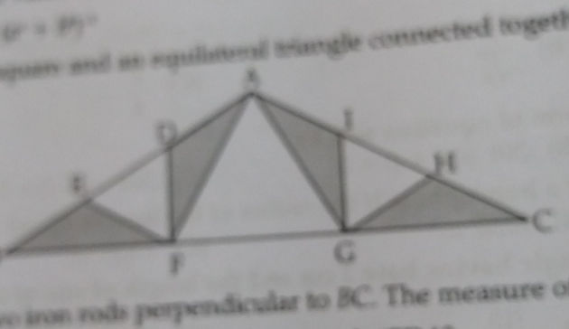Three equilateral triangles are connected | StudyX