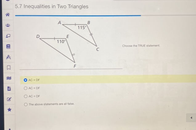 57 Inequalities in Two Triangles Image of | StudyX