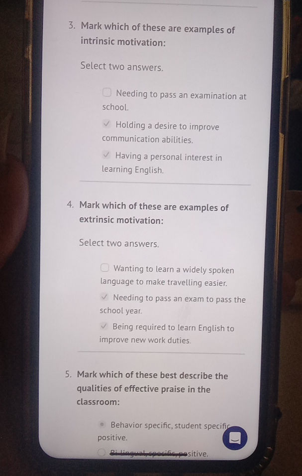 3 Mark which of these are examples of | StudyX