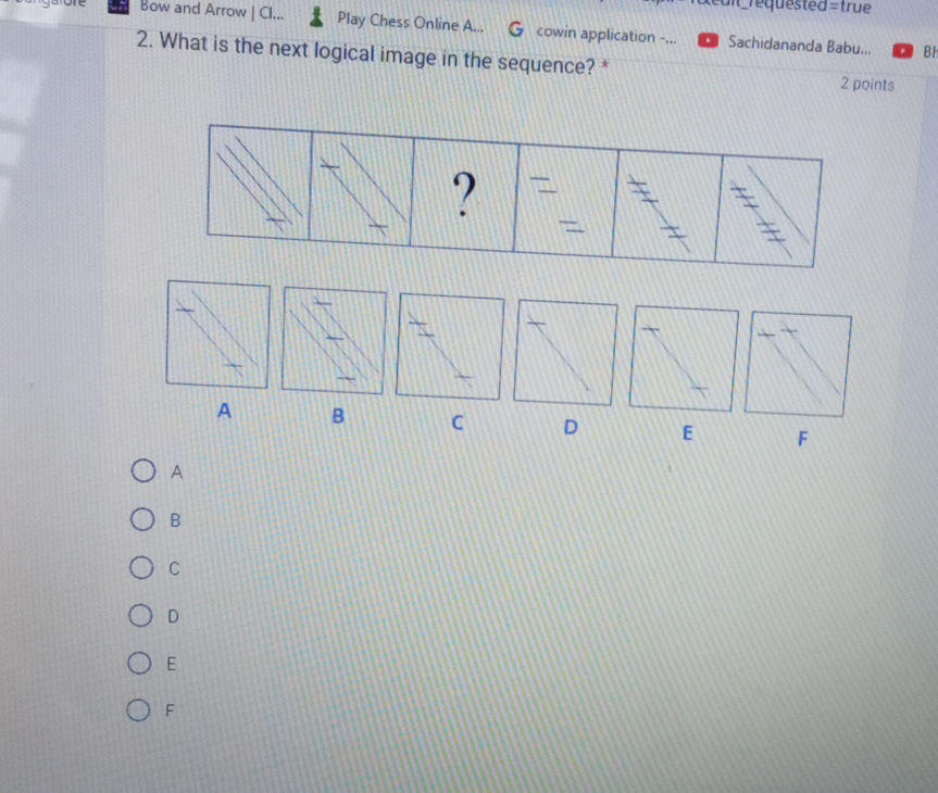 2 What is the next logical image in the | StudyX