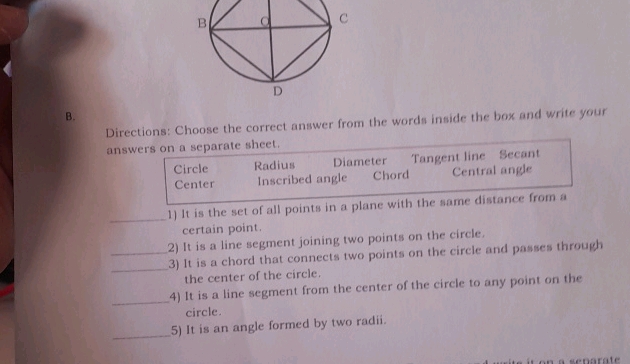 Directions Choose the correct answer from | StudyX
