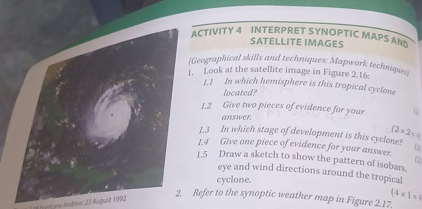 ACTIVITY 4 INTERPRET SYNOPTIC MAPS AND