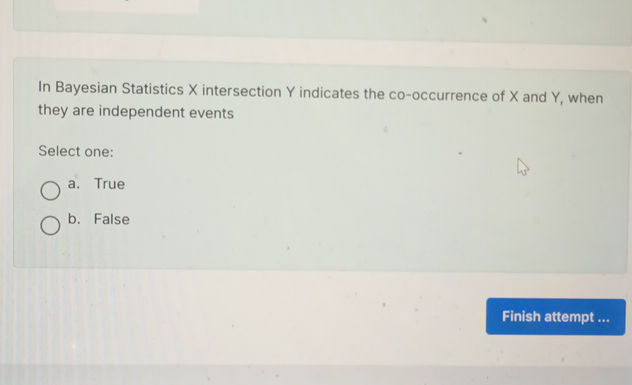 In Bayesian Statistics X intersection Y