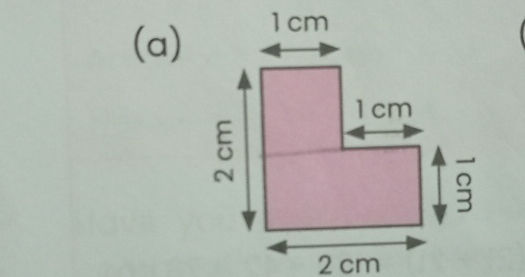 (a) Calculate the area of the L-shape figure | StudyX