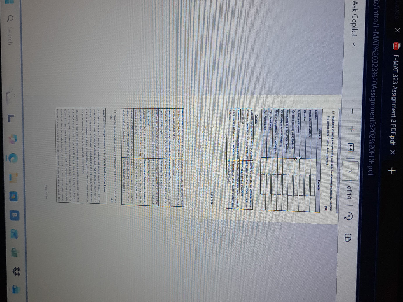 Match Following Post Example 1.1 Match the following example to the