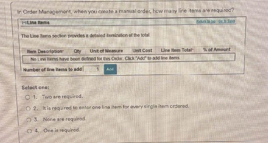 In Order Management, when you create a