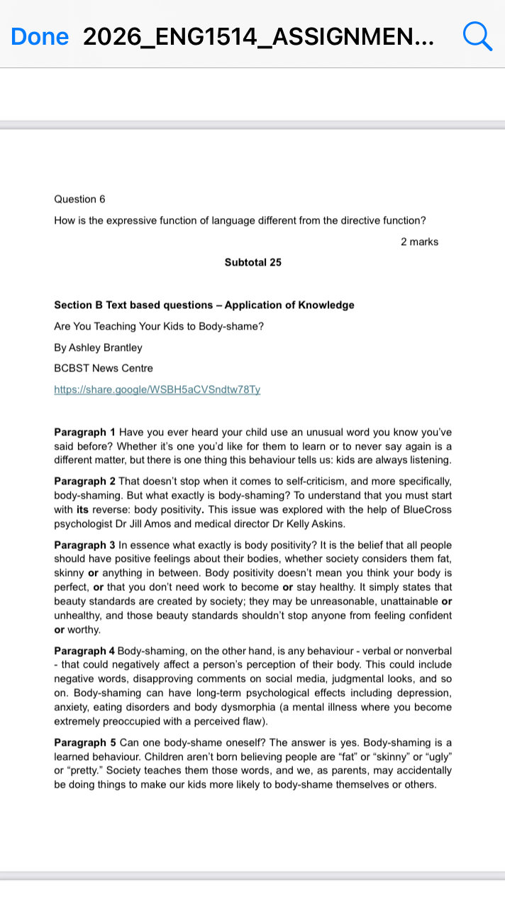 How is the expressive function of language
