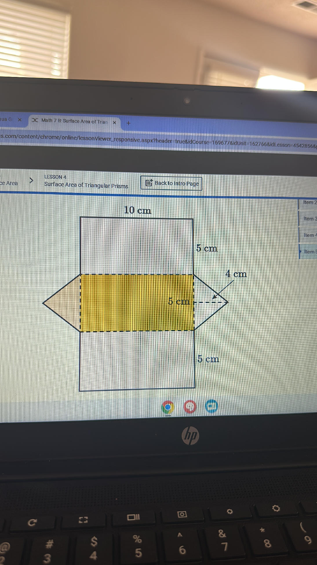 Netsoft Triangular Prism The image shows a net of a triangular prism.