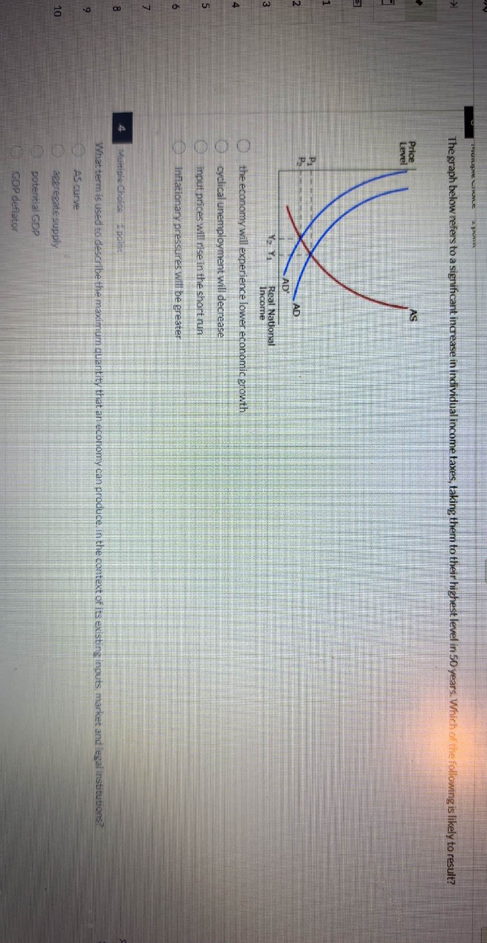 The graph below refers to a significant