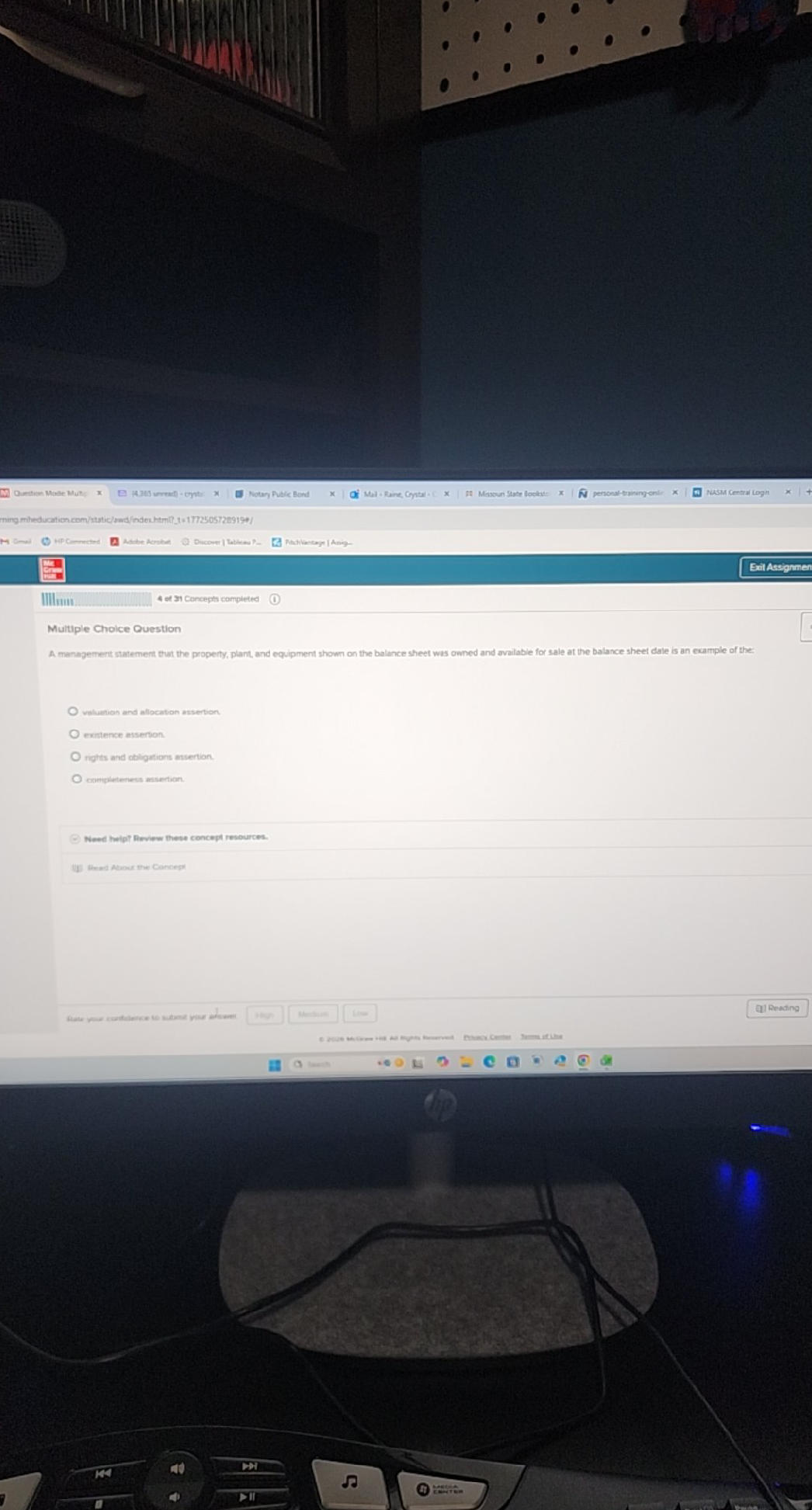 Multiple Choice Question A management