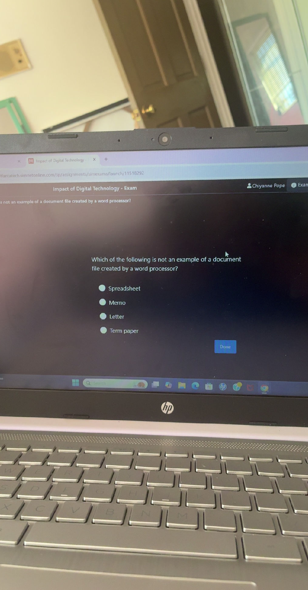 Which of the following is not an example of