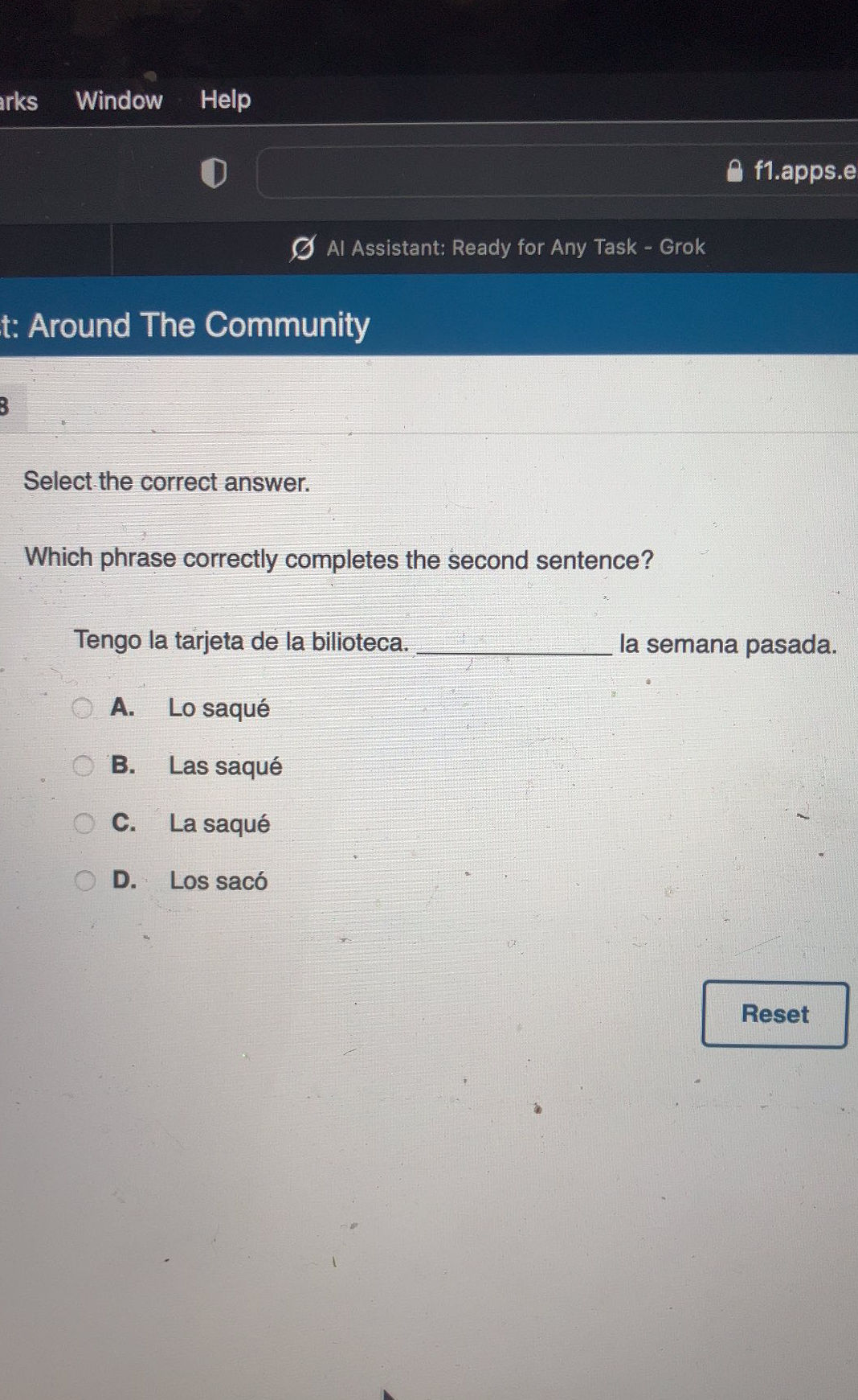 Select the correct answer. Which phrase | StudyX