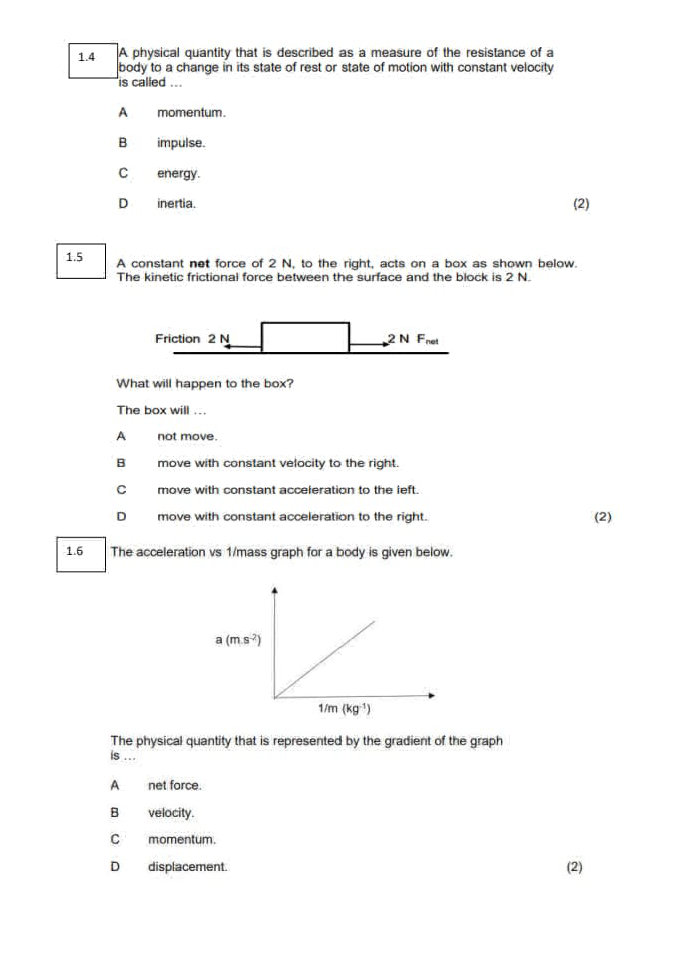 The acceleration vs 1/mass graph for a body | StudyX