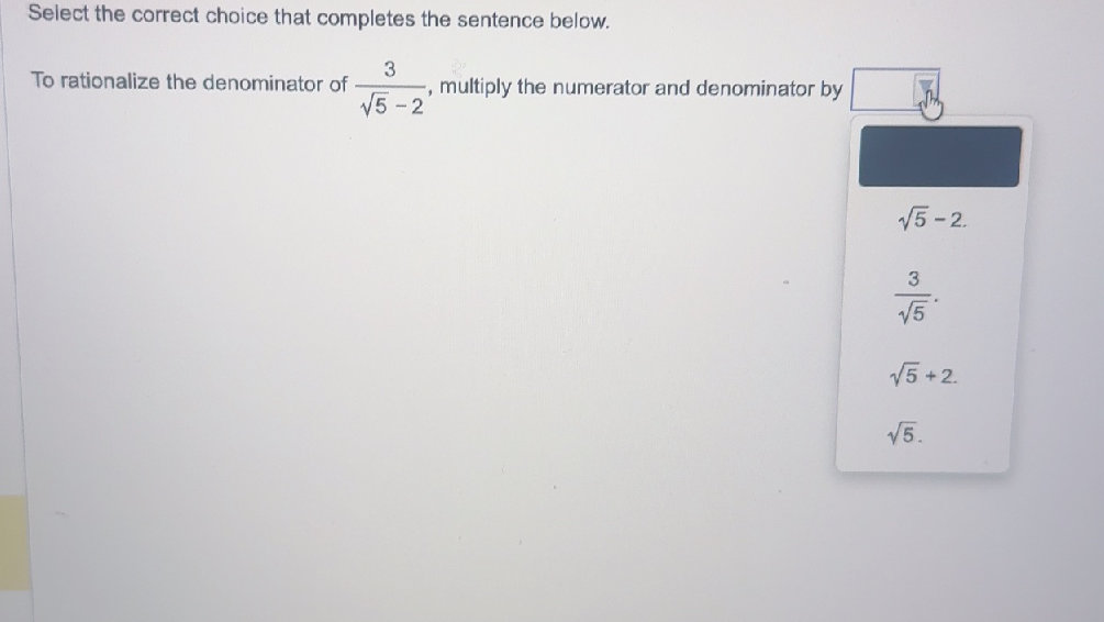 Select the correct choice that completes the | StudyX