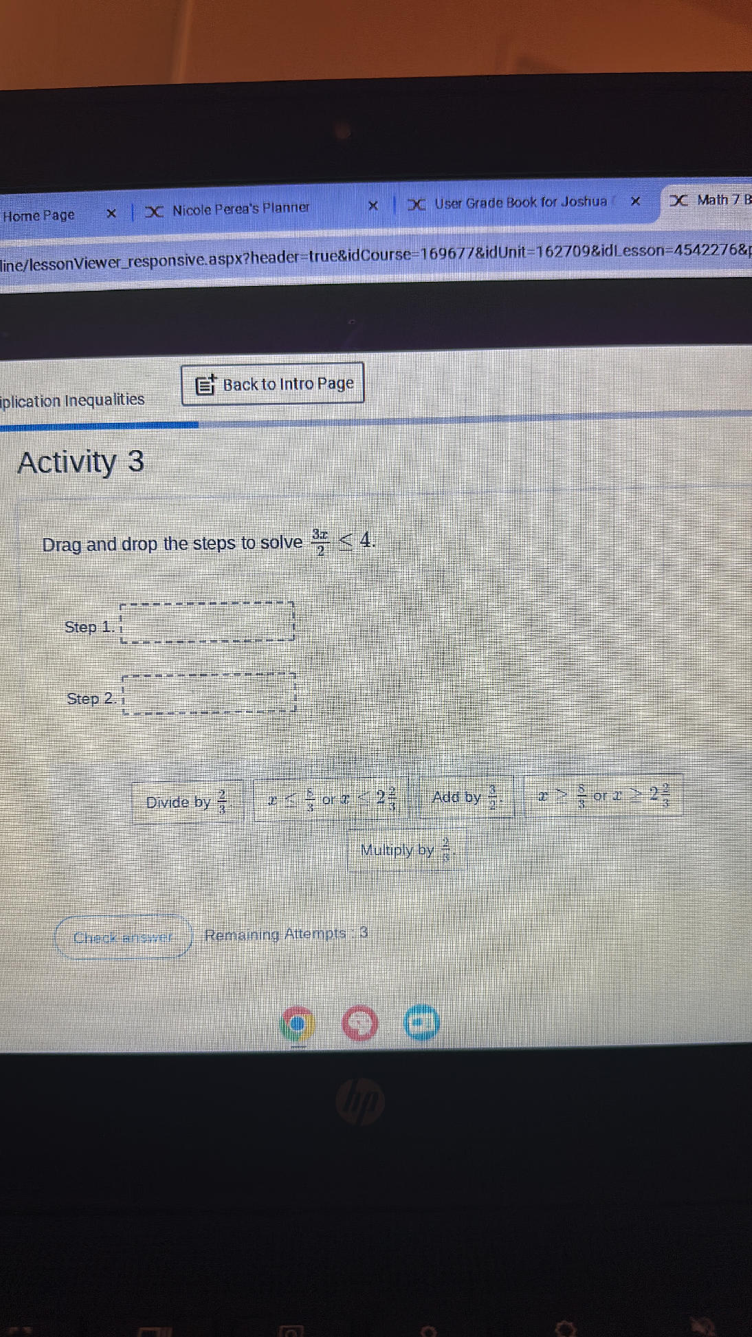 Activity 3 Drag and drop the steps to solve | StudyX
