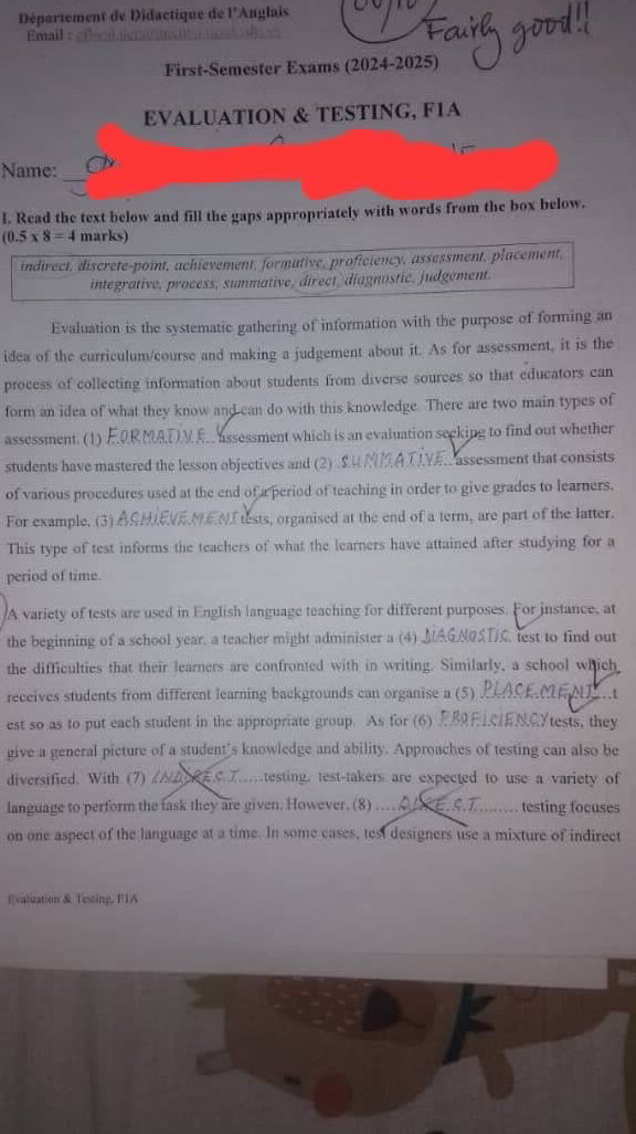 Read the text below and fill the gaps | StudyX