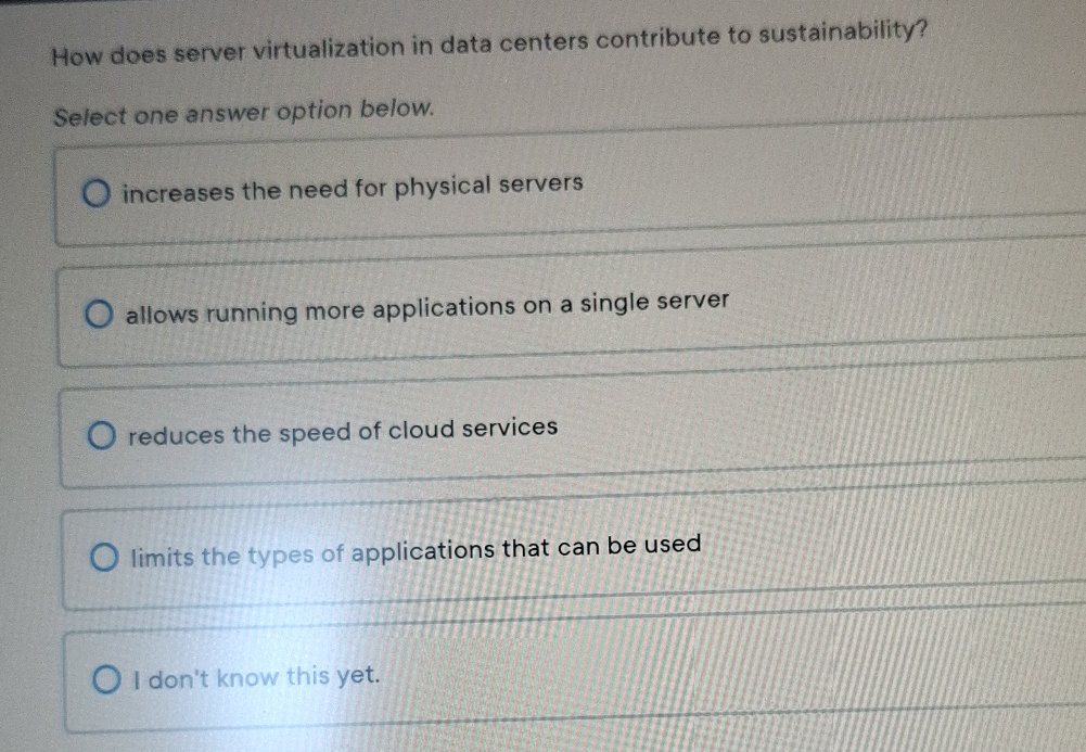 How does server virtualization in data | StudyX