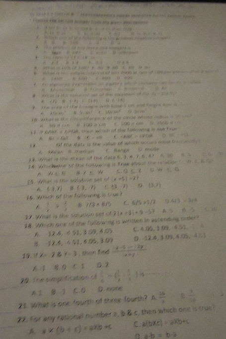 What is one fourth of three fourths? A. $ | StudyX
