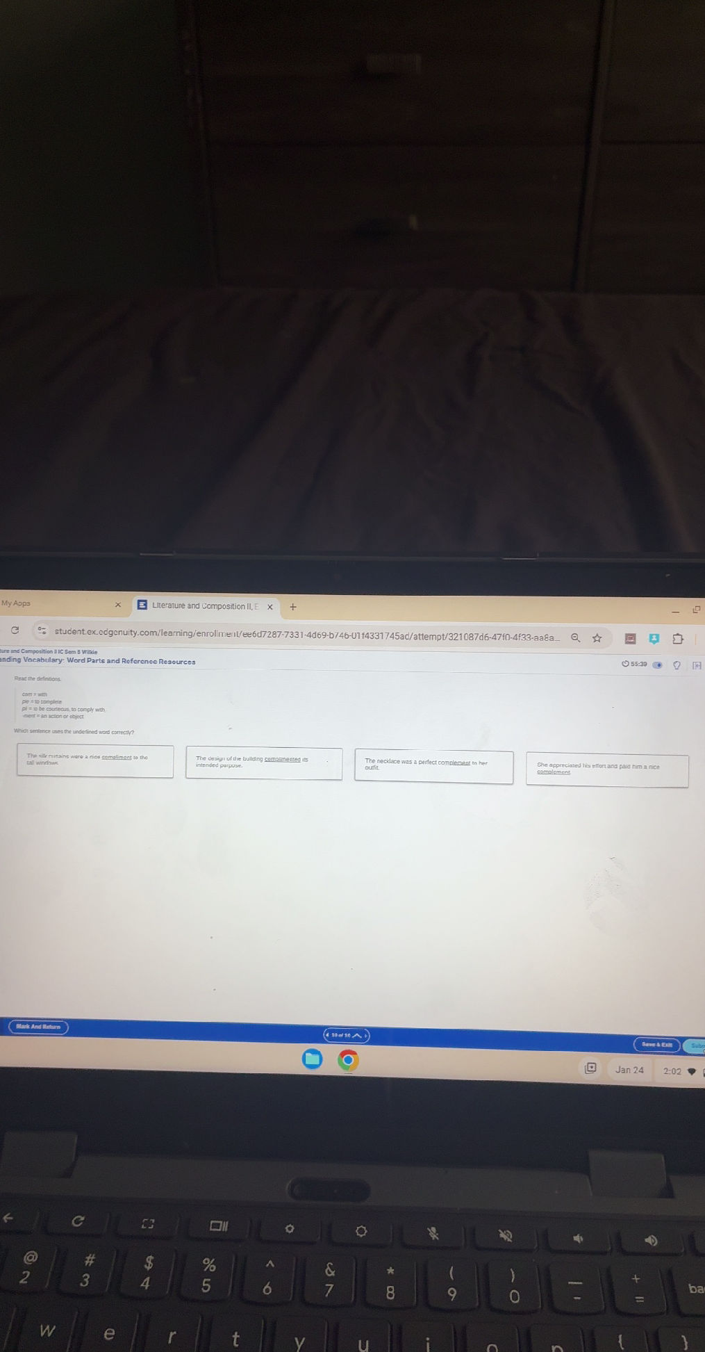 Read the definitions. com = with ple = to | StudyX