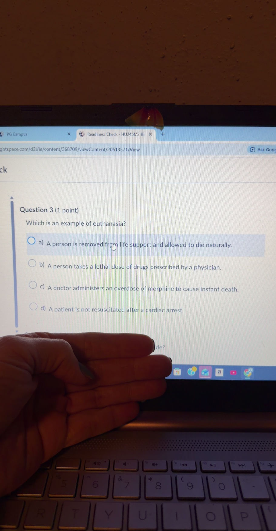 Question 3 (1 point) Which is an example of | StudyX