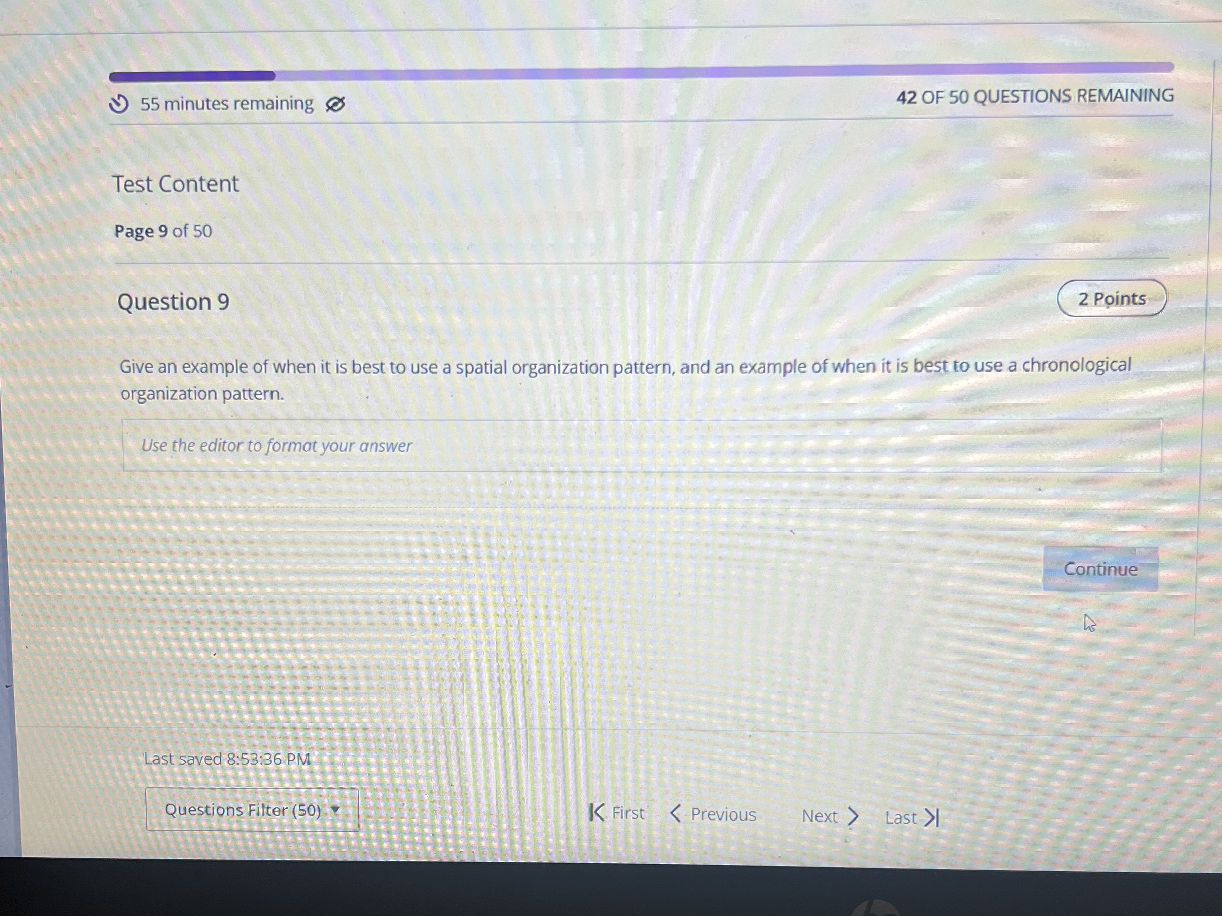 Question 9 (2 Points) Give an example of | StudyX