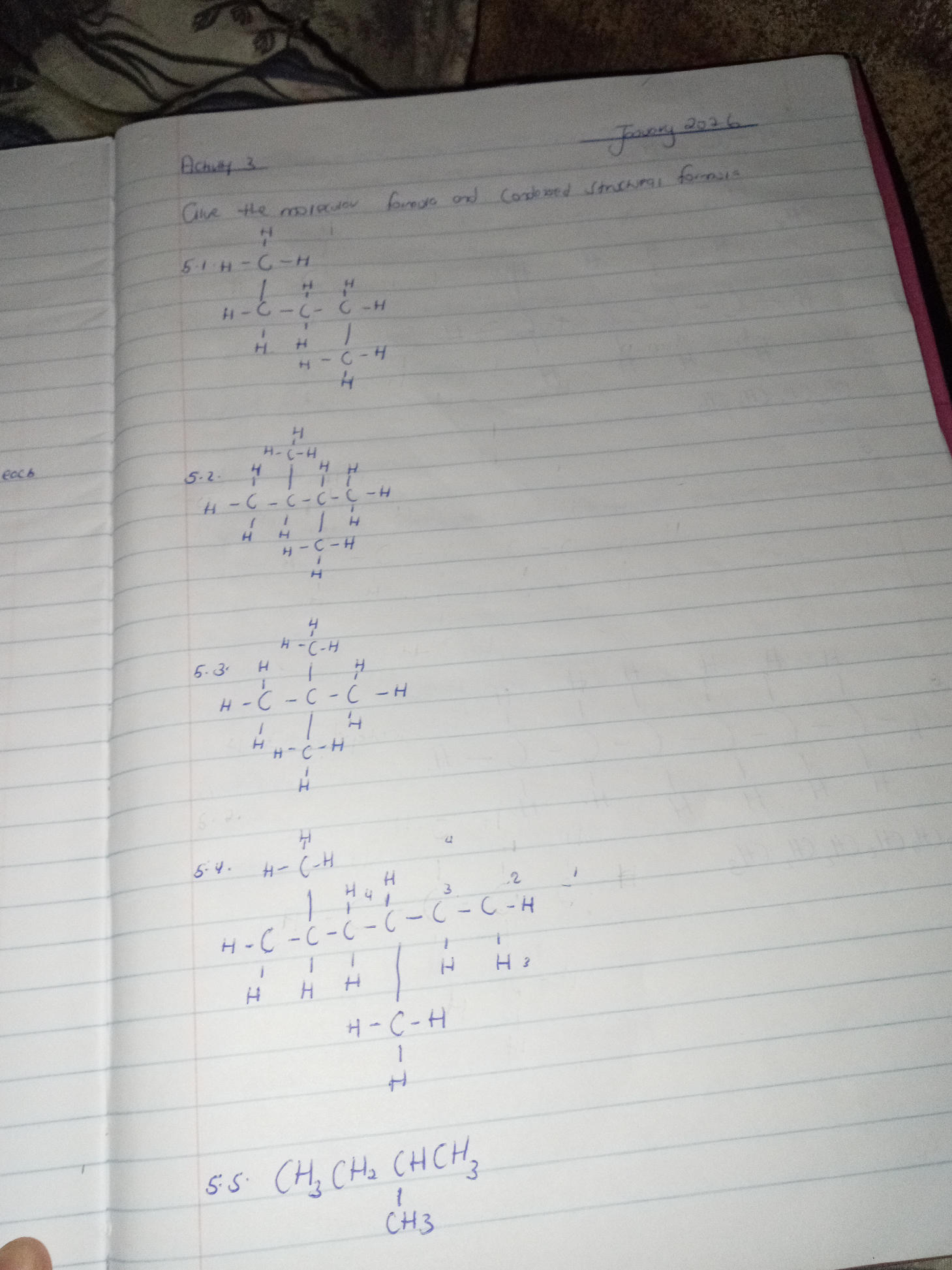 Activity 3 Give the molecular formula and | StudyX