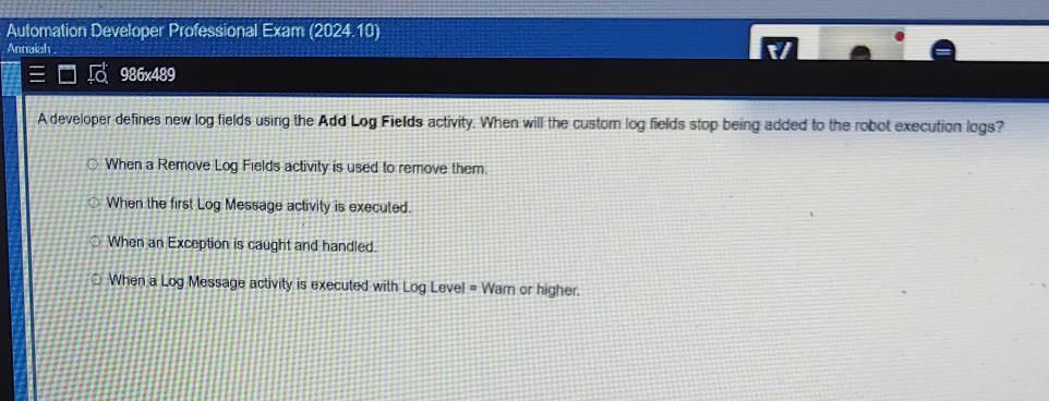 A developer defines new log fields using the | StudyX