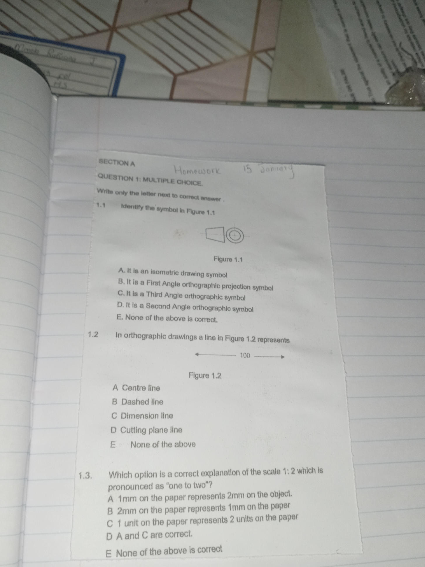 SECTION A QUESTION 1: MULTIPLE CHOICE. Write | StudyX