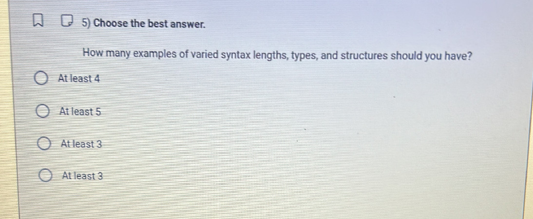Choose the best answer. How many examples | StudyX